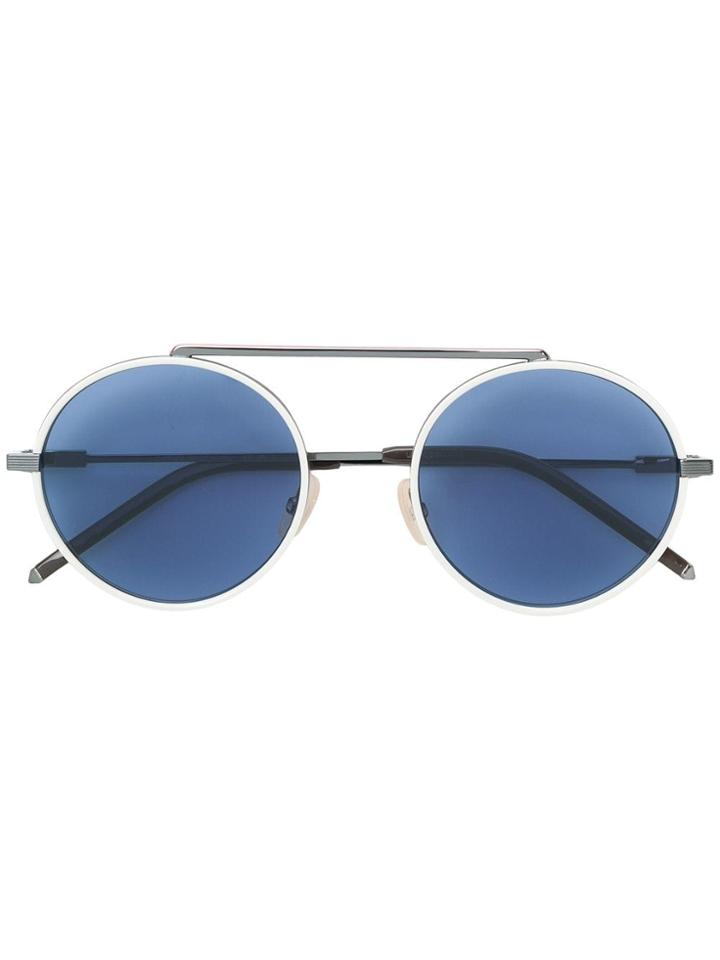 Fendi Eyewear Round Aviators - Metallic