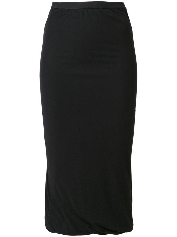 Rick Owens Lilies High Waisted Pencil Skirt - Black