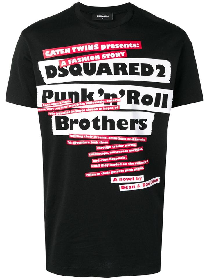 Dsquared2 Pun N Roll T-shirt - Black
