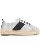 Kendall+kylie Jury Lace-up Espadrilles - Grey