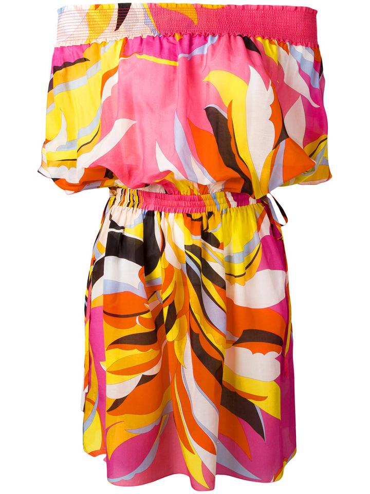 Emilio Pucci - Off-the-shoulder Dress - Women - Silk/cotton - 40, Silk/cotton
