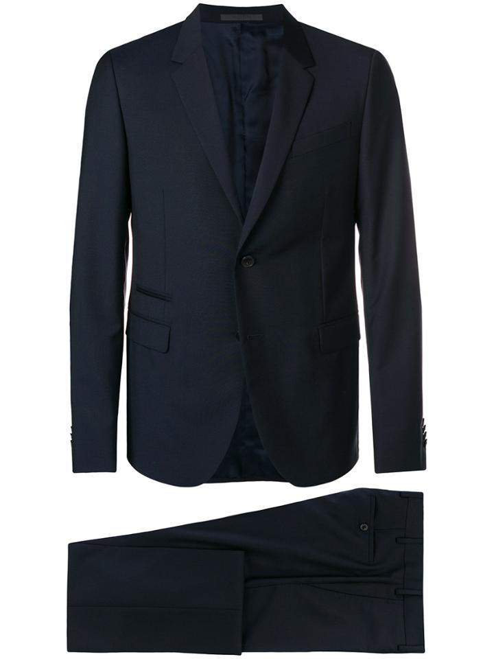 Valentino Two-piece Slim Suit - Blue