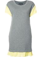 Boutique Moschino Lace Detailing T-shirt Dress, Women's, Size: 44, Grey, Polyester/cotton/polyamide