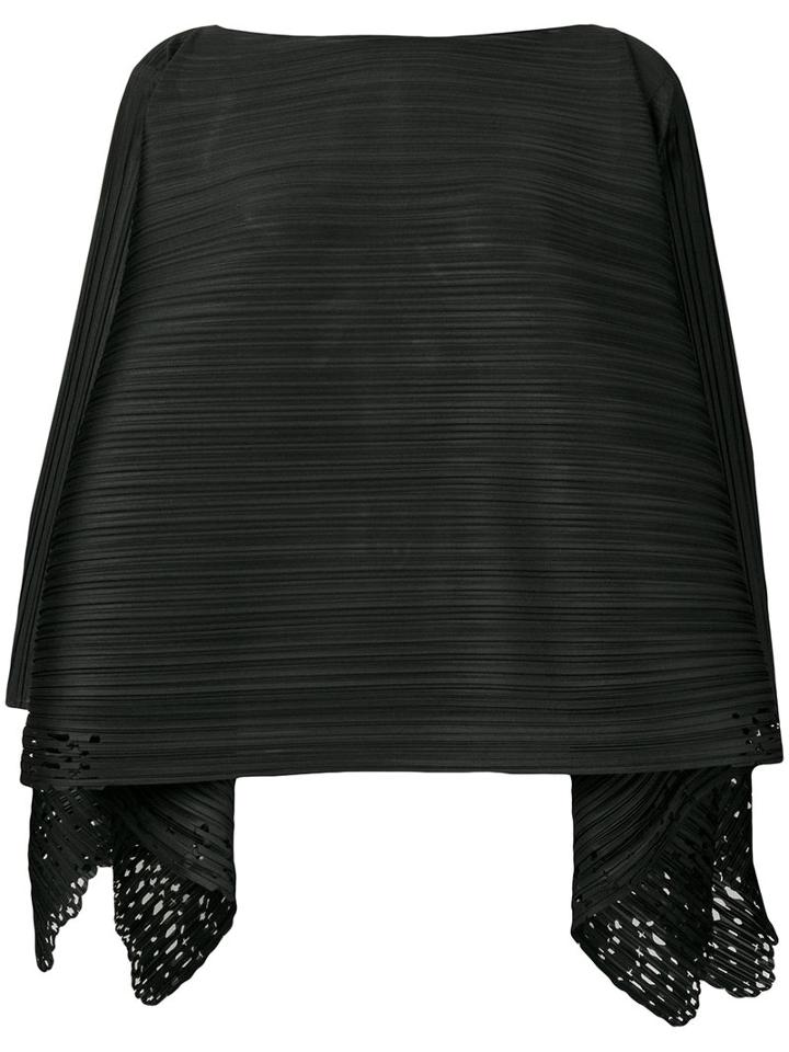 Pleats Please By Issey Miyake - Pleated Blouse - Women - Polyester - One Size, Black, Polyester