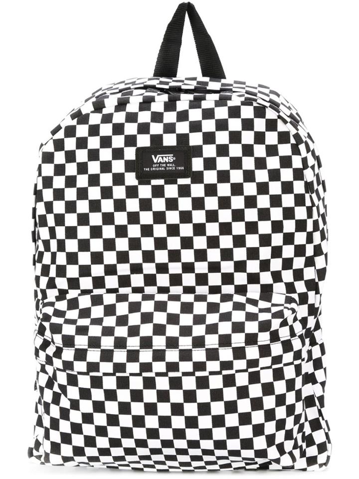 Vans Chess Print Backpack - White