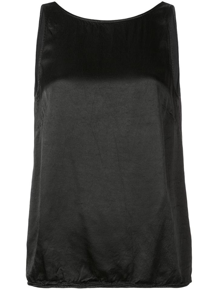 Raquel Allegra Sleeveless Open Back Top - Black