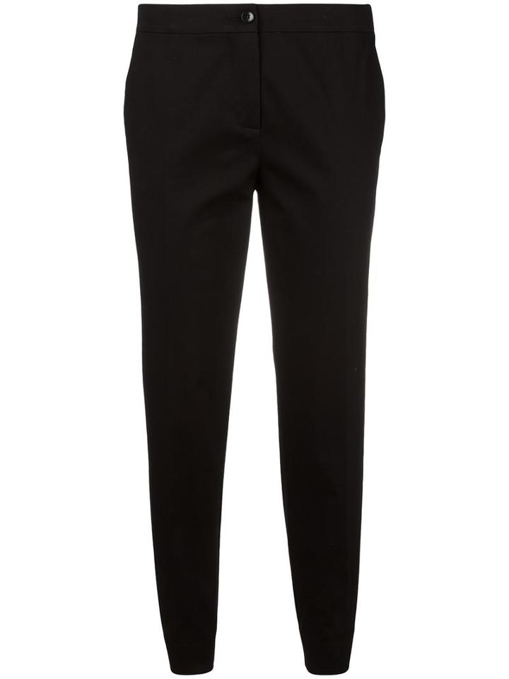 Etro Classic Cropped Trousers, Women's, Size: 42, Black, Cotton/spandex/elastane