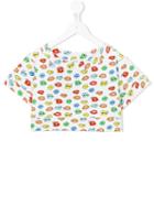 Au Jour Le Jour Kids Lips T-shirt, Girl's, Size: 12 Yrs, White