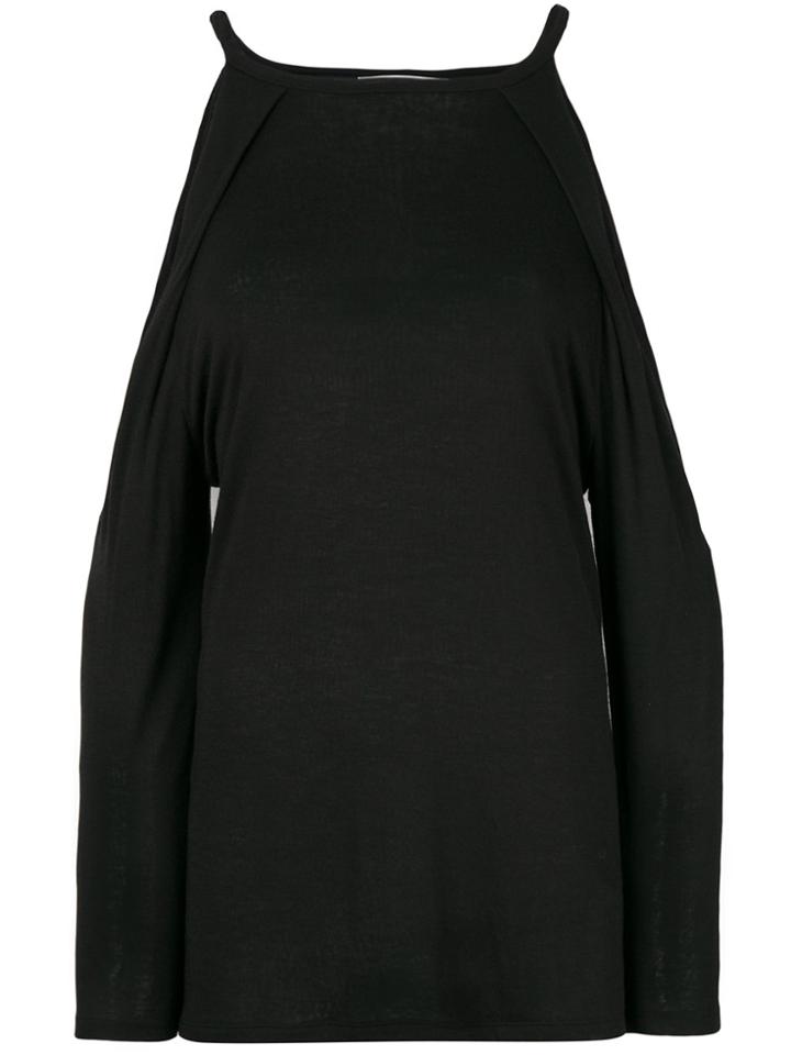 Iro Camna Cold Shoulder Top - Black