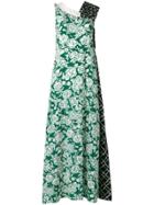 Msgm Floral Print Dress - Green