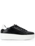 Philipp Plein Logo Platform Sneakers - Black