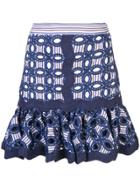 Alexis Sheila Embroidered Skirt - Blue