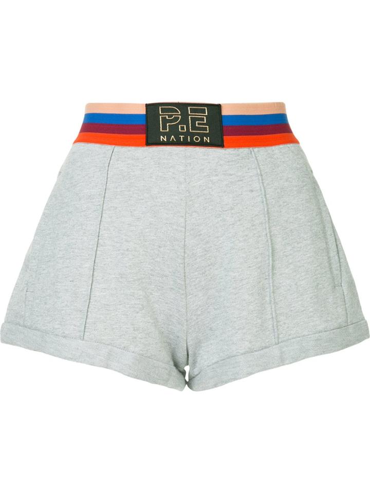 P.e Nation Starting Whistle Shorts - Grey