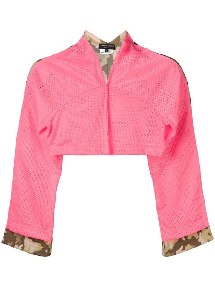 Comme Des Garçons Homme Plus Camouflage Mesh Panel Top - Pink