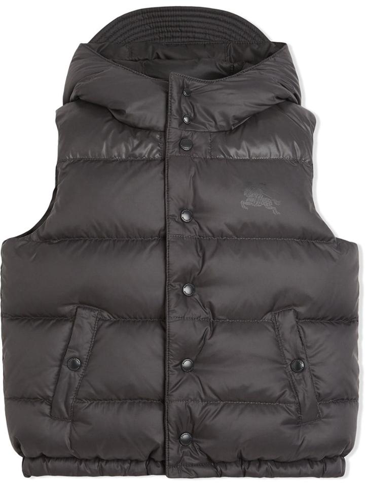 Burberry Kids Teen Reversible Gilet Jacket - Grey