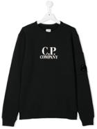 Cp Company Kids Logo Lens Sweatshirt - Blue