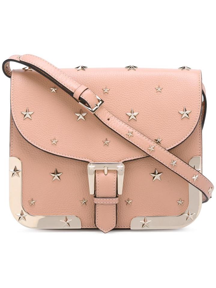 Red Valentino Star Stud Saddle Crossbody Bag, Women's, Pink/purple