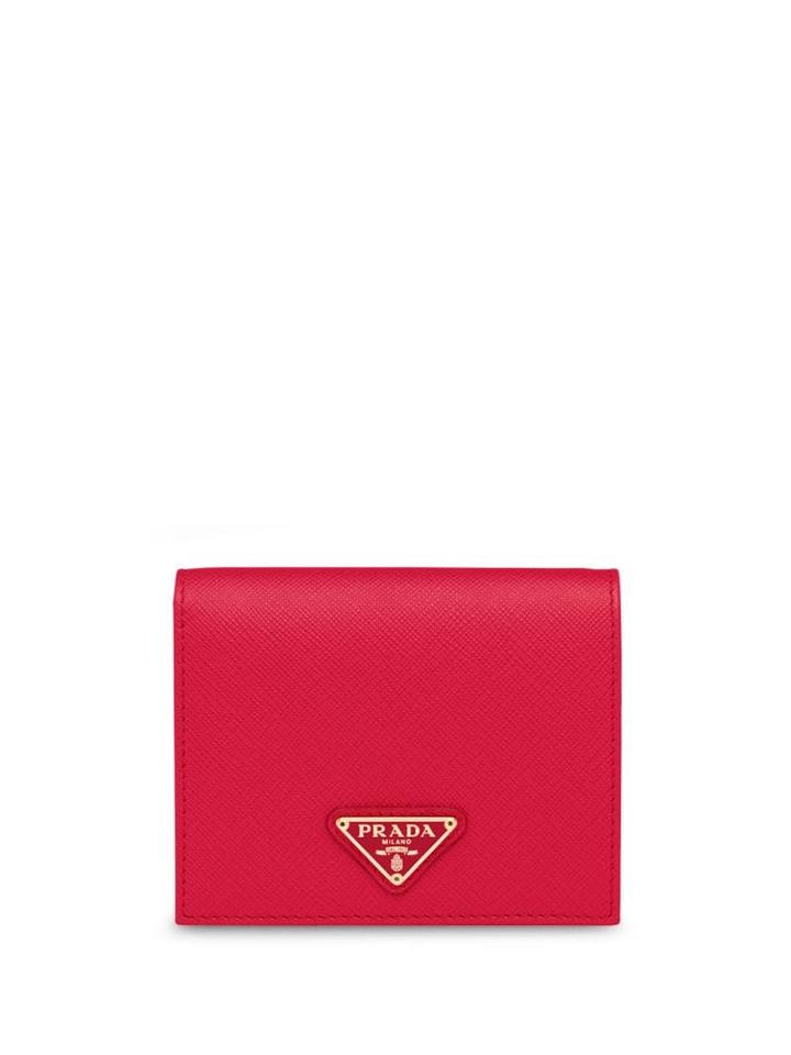 Prada Small Bi-fold Wallet - Red