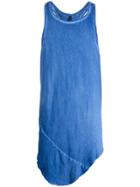 Army Of Me Longline Tank Top - Blue