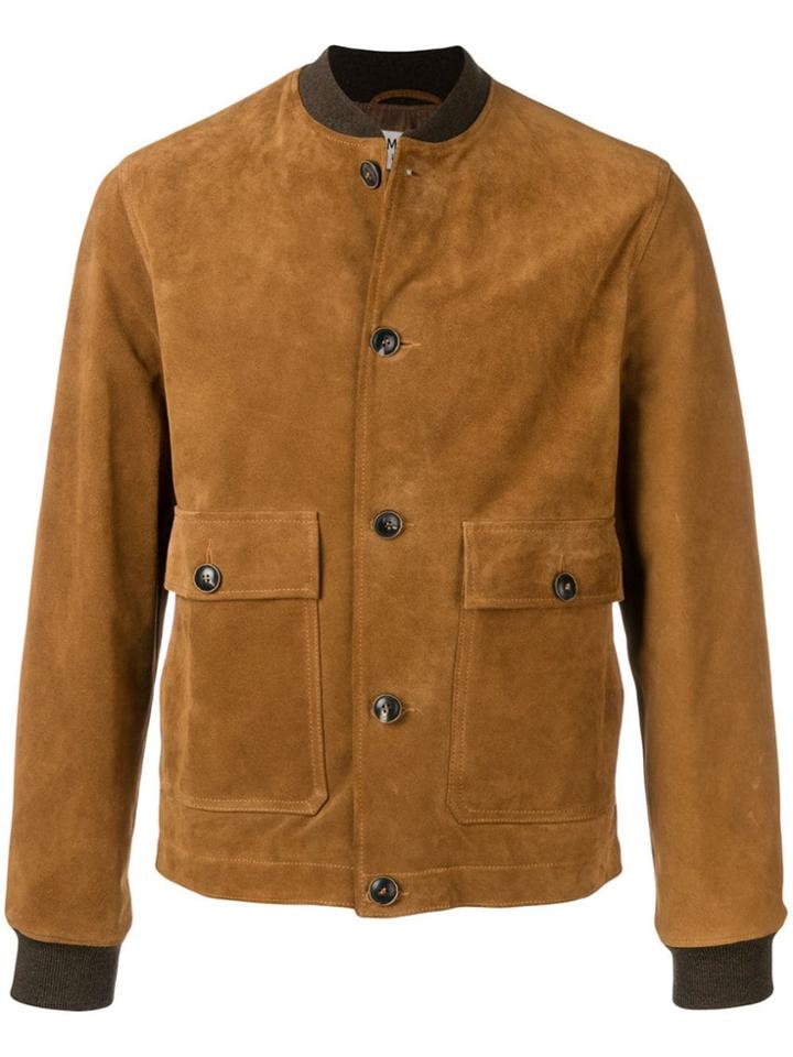 Ymc Textured Bomber Jacket - Brown