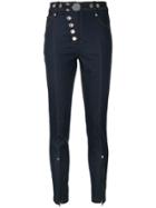 Alexander Wang Multi Snap Skinny Jeans - Blue