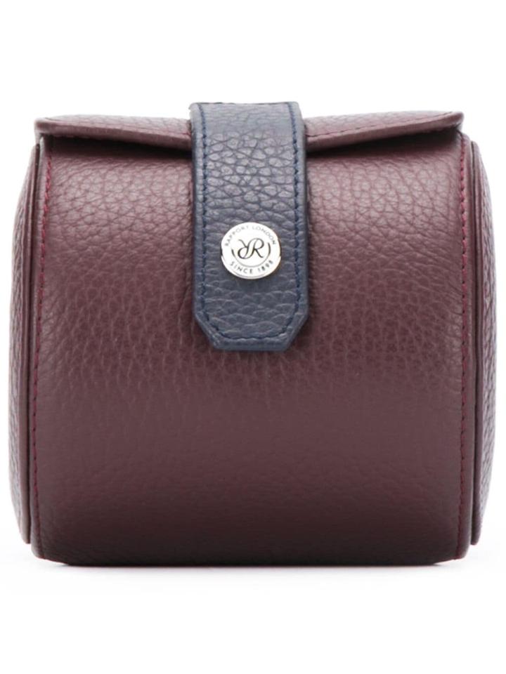 Rapport Single Watch Roll In Brown Leather With
