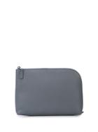 The Row Round-corner Clutch Bag - Grey