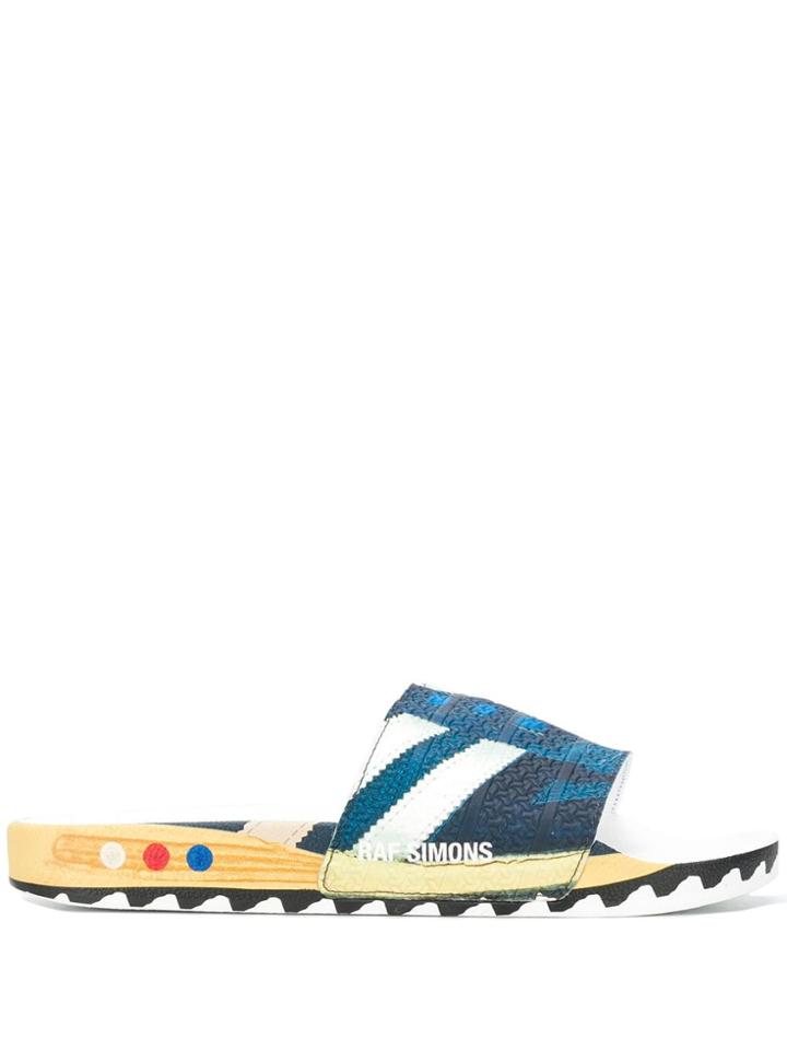 Raf Simons Textured Detail Flip Flops - White