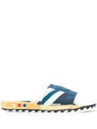 Raf Simons Textured Detail Flip Flops - White