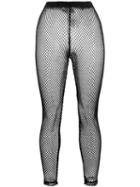 Comme Des Garçons Netted Leggings - Black