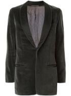 Gucci Pre-owned Textured Shawl Lapel Jacket - Green