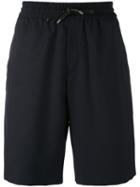 Bernardo Giusti - Track Shorts - Men - Cotton/mohair/wool - 46, Black, Cotton/mohair/wool