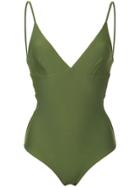 Matteau The Plunge Maillot Swimsuit - Green