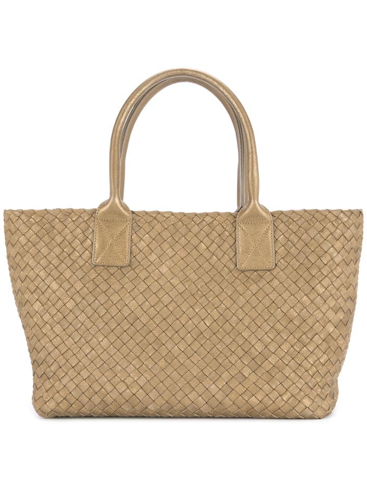 Bottega Veneta Vintage Intrecciato Tote Bag - Metallic