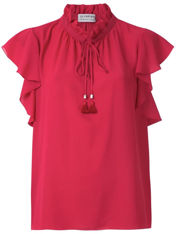 Olympiah Juli Ruffle Blouse - Red