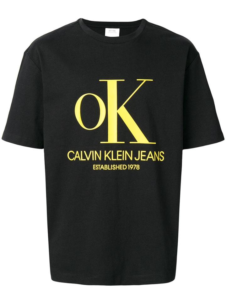 Calvin Klein Jeans Est. 1978 Logo T-shirt - Black