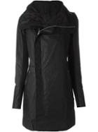 Rick Owens Biker Coat, Women's, Size: 42, Black, Silk/cotton/calf Leather/virgin Wool