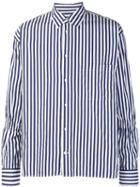 Marni Striped Shirt, Men's, Size: 52, Blue, Cotton