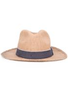 Eleventy Woven Bowler Hat, Men's, Size: 59, Nude/neutrals, Paper/cotton