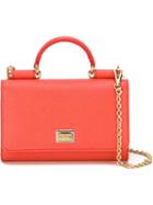 Dolce & Gabbana Mini 'von' Wallet Crossbody Bag, Women's, Yellow/orange, Leather