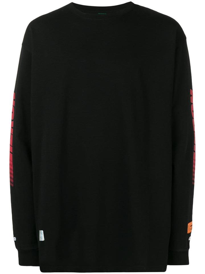 Heron Preston Longsleeved Printed T-shirt - Black