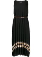 Brunello Cucinelli Pleated Midi Dress - Black