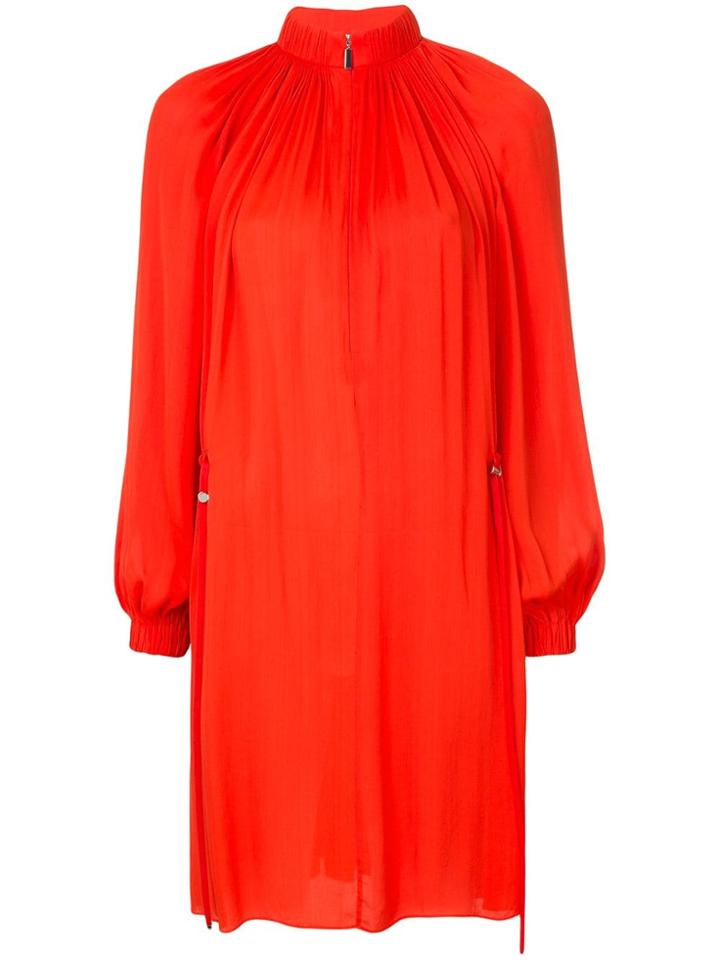 Tibi Drawstring Waist Dress - Red