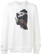 Face Print Sweatshirt - Men - Cotton - M, White, Cotton, Damir Doma