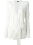 Balmain Zebra Pattern Cardi-blazer