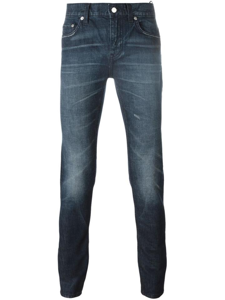 Blk Dnm Slim Fit Jeans, Men's, Size: 31, Blue, Cotton/spandex/elastane