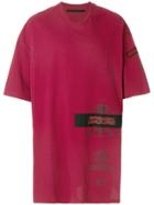 Julius Oversized Applique T-shirt - Red