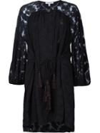 Derek Lam 10 Crosby Semi Sheer Tie Waist Beach Dress