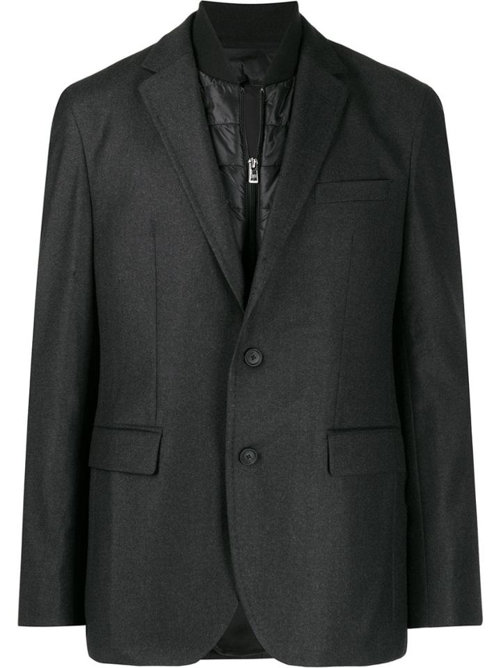 Boss Hugo Boss Layered Padded Blazer - Black
