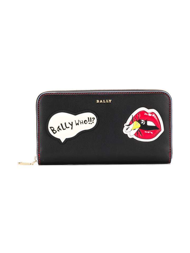 Bally Patchwork Continental Wallet - Black